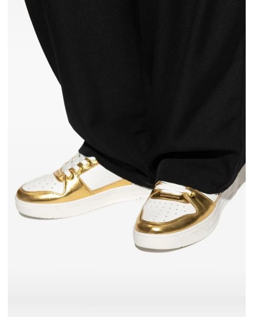 Versace Jeans Couture Metallic-Panel Sneakers for men