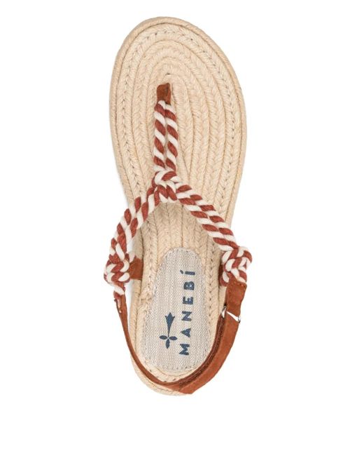Manebí Brown Suede Slides