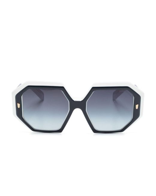 Cutler & Gross Blue 9324 Square Geometric-frame Sunglasses
