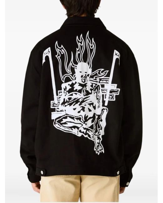 Warren Lotas Black Demon-Detail Jacket for men
