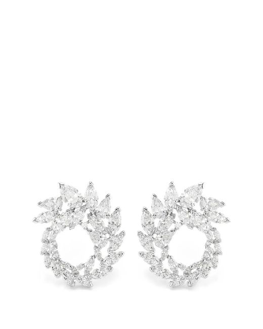 Swarovski White Crystal-Embellished Earrings