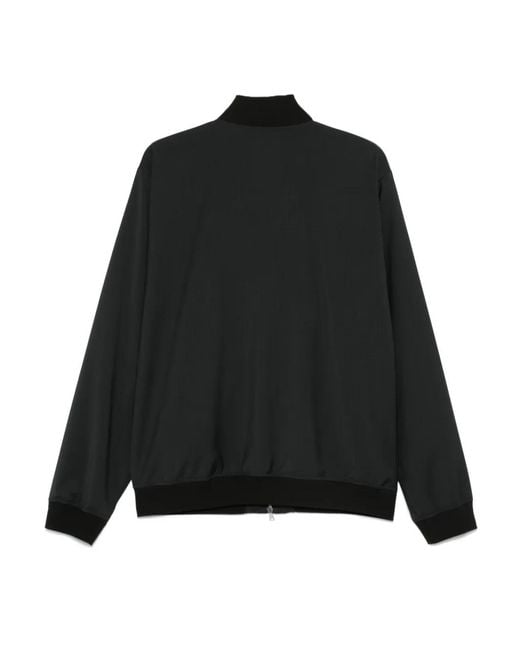 Barena Black Tropical Bomber Jacket for men