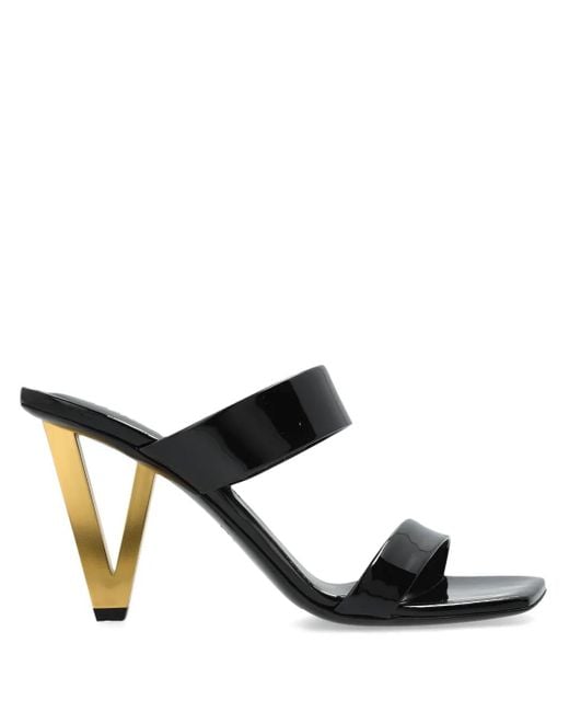 Versace Black V2025 Sandals
