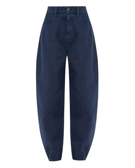 Emporio Armani Blue Logo-Plaque Jeans