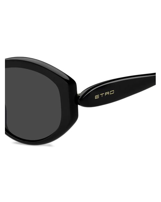 Etro Black Logo-Print Sunglasses