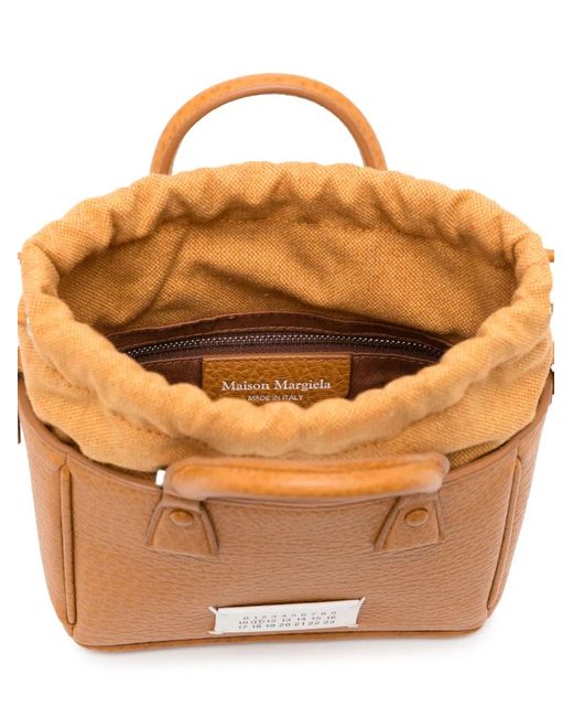 Maison Margiela Orange Sac Porté Épaule 5Ac En Cuir