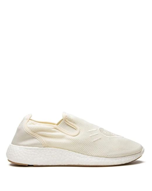 Adidas White X Human Made Pure Slip-On Sneakers