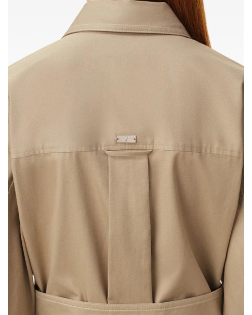 AMI Natural Cotton Fitted Shirt Dress