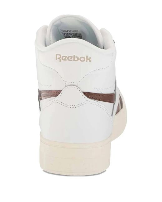 Reebok White Court Advance Bold High /Modern" Sneakers