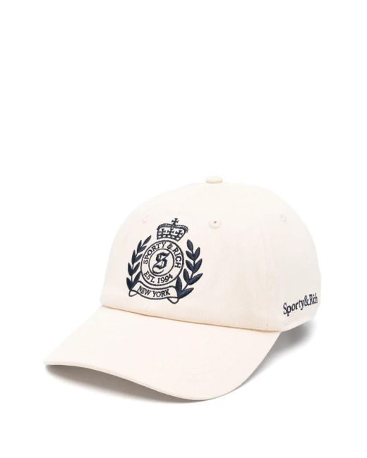 Sporty & Rich H&w クレスト キャップ Natural