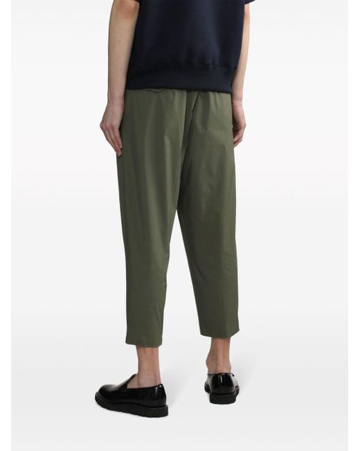 Kolor Green Tapered Cropped Trousers for men