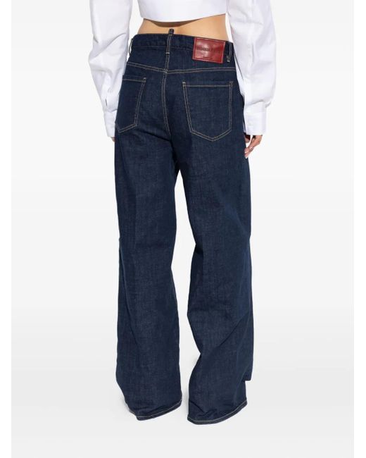DSquared² Blue Dark Rinse Wash Traveller Jeans