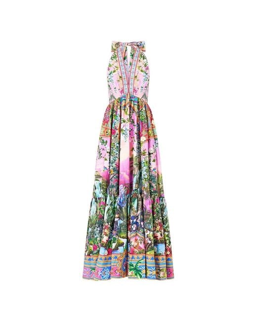 Camilla White Patterned Maxi Dress