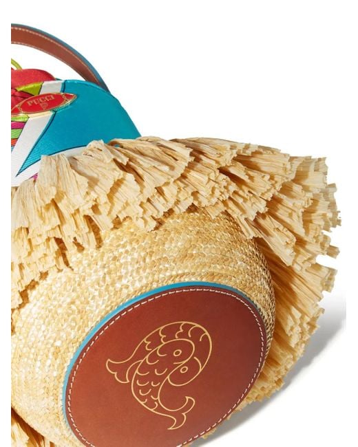 Emilio Pucci Nella Bucket-Tas in het Blue