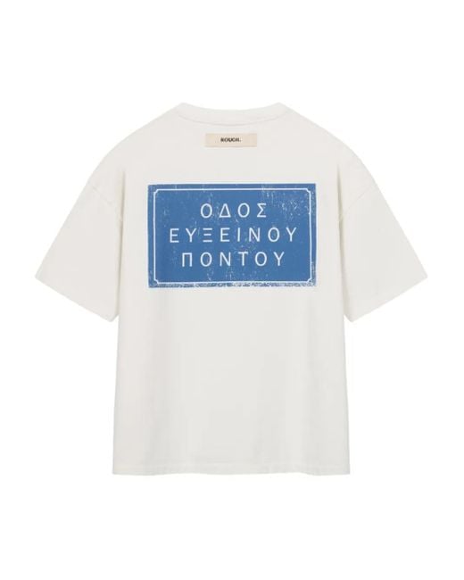 ROUGH White Odos T-Shirt for men
