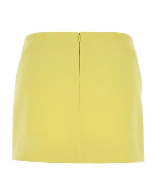 Givenchy Yellow Stretch Mini Skirt