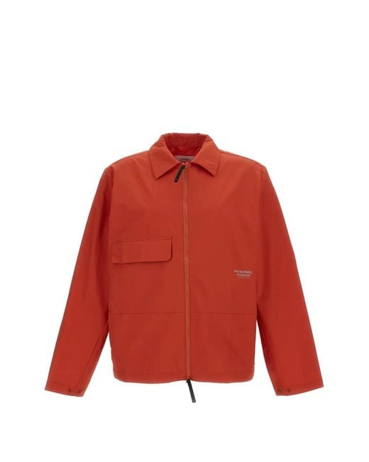 Pas Normal Studios Red Reflective Logo Utility Jacket for men