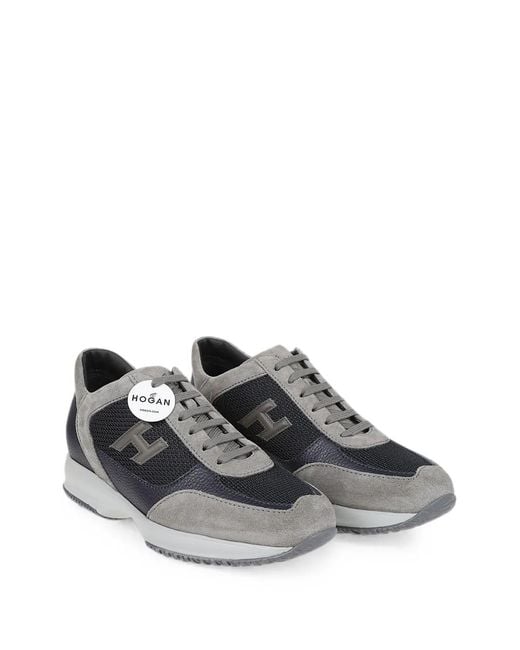 Hogan Interactive Sneakers Mit Logo in Gray für Herren