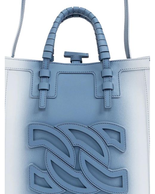 Casadei Blue Mini Beaurivage Shade Tote Bag