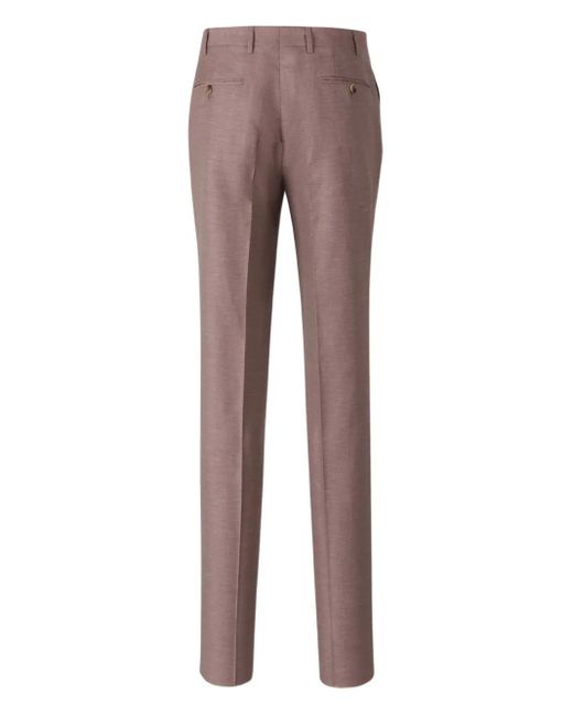Canali Brown Single-Breasted Suit for men