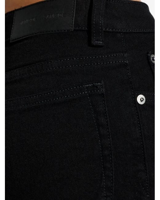 Samsøe & Samsøe Black Jean À Boutonnière