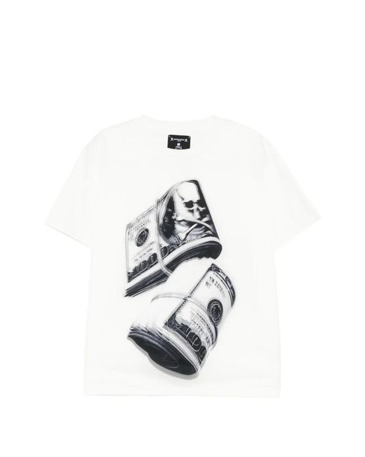 Mastermind Japan White Trippy Mikio Art X T-Shirt for men
