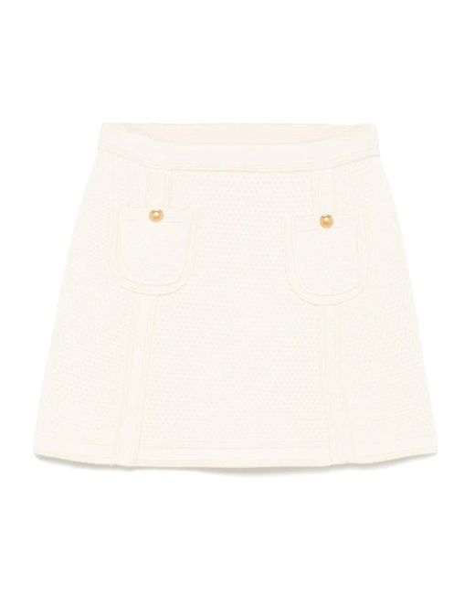 Tom Ford パッチポケット ミニスカート Natural