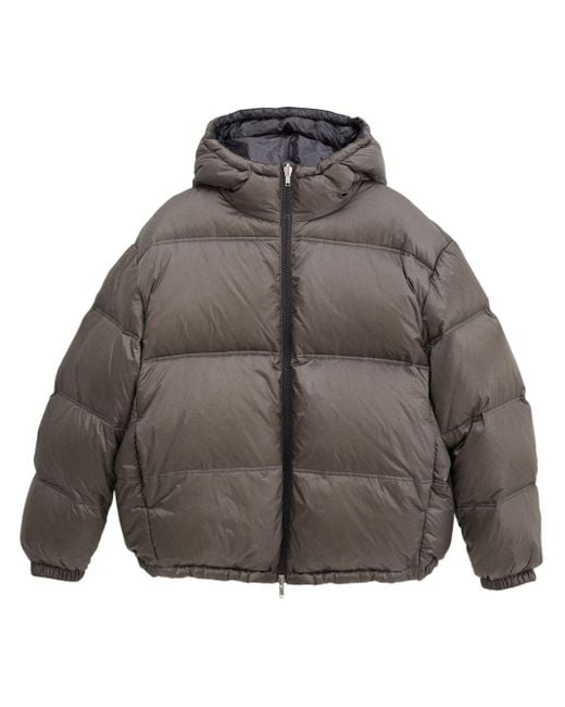 Filippa K Gray Zipped Puffer Jacket