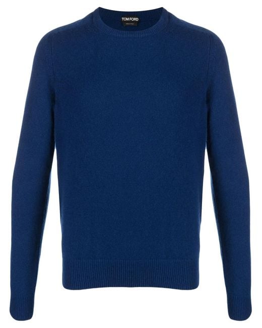 Tom Ford Blue Roll-Neck Cashmere Jumper for men