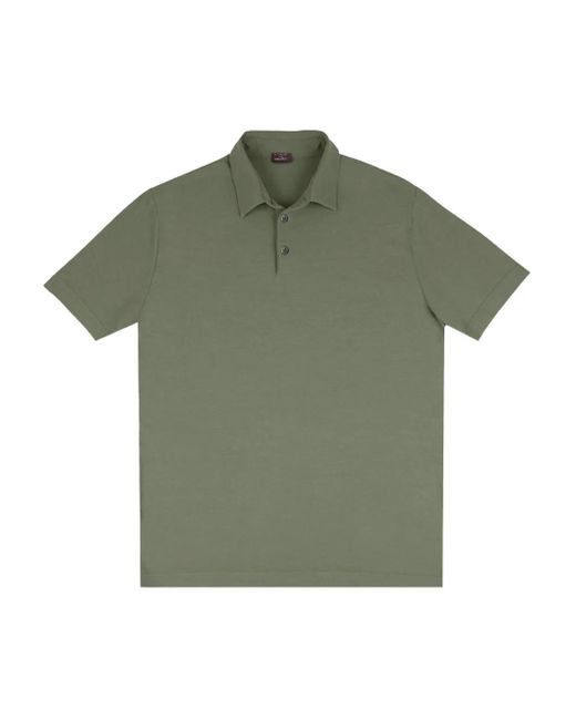 Zanone Green Buttoned Polo Shirt for men