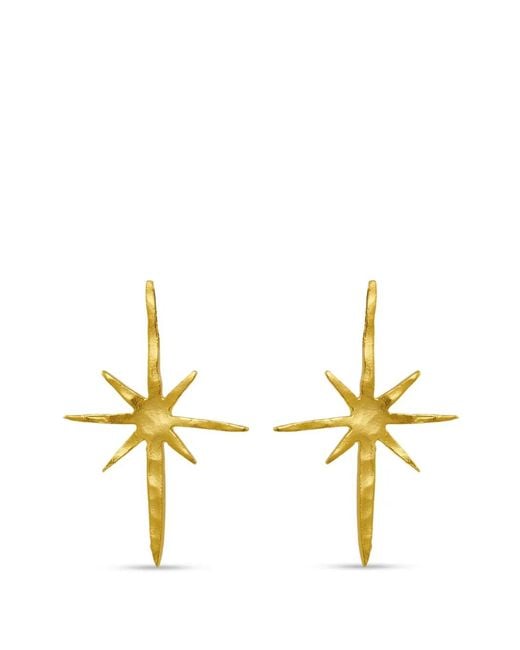 Ottoman Hands Metallic Northern Star Earrings