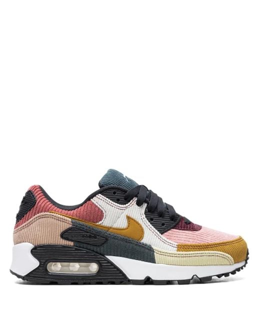 Nike Blue Air Max 90 "Multi-Color Corduroy" Sneakers