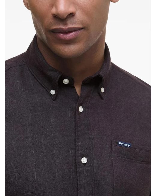 Barbour Blue Button Patch Shirt for men