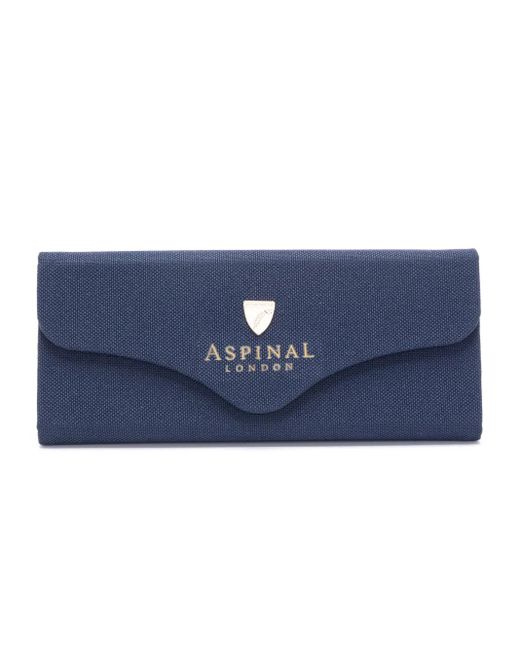 Aspinal Black Kiran Rectangle-Frame Sunglasses
