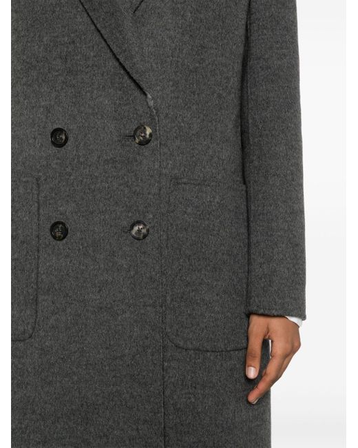 Manteau à boutonnière croisée Fendi en coloris Black