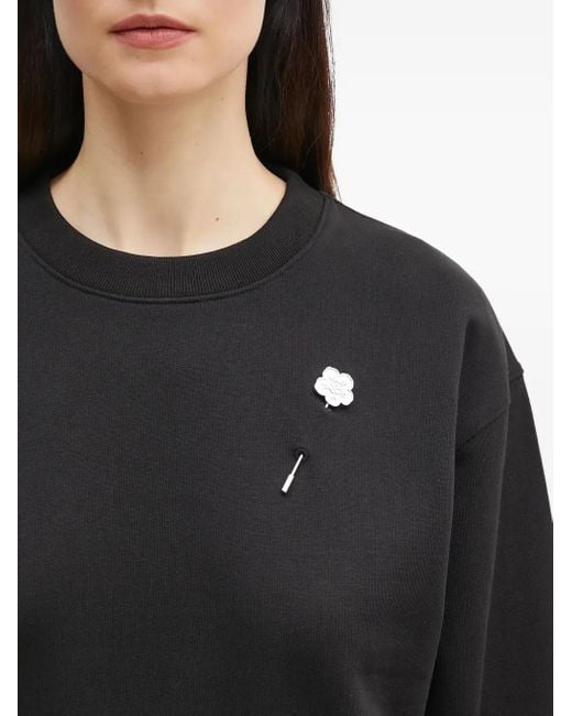 Felpa Con Applicazione di KENZO in Black