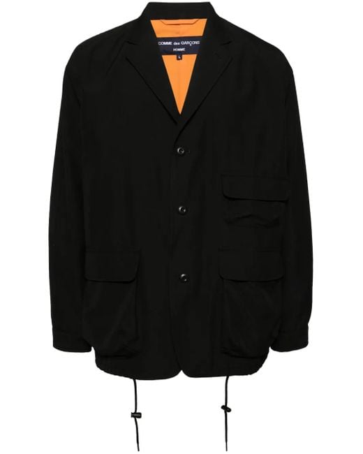 Comme des Garçons Black Single-Breasted Blazer for men