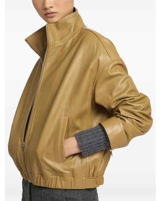 Yves Salomon Natural Leather Jacket