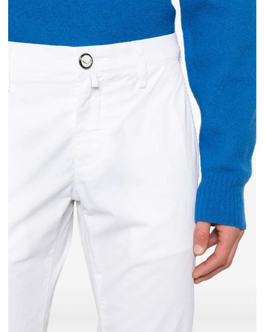 Jacob Cohen Schmale Bobby Chino in White für Herren