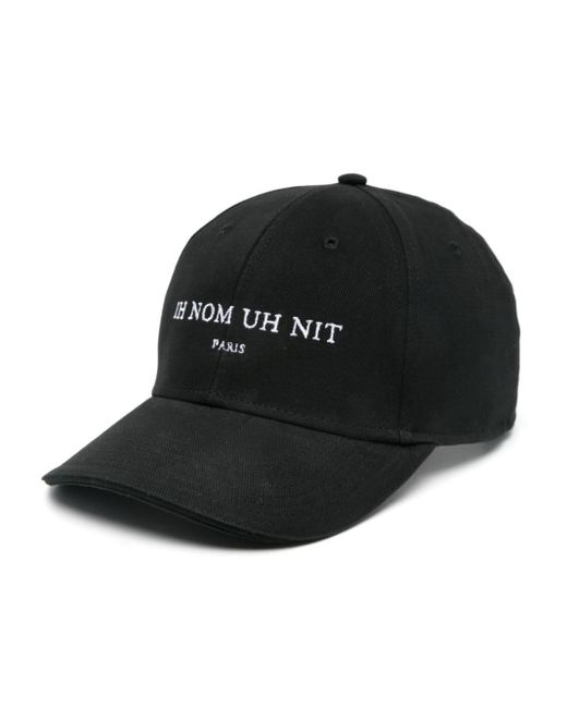 Ih Nom Uh Nit Black Embroidered-logo Twill Cap for men
