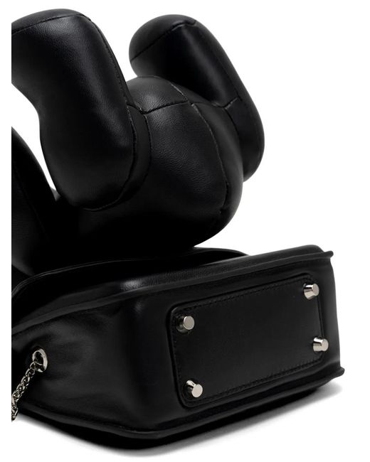 Maison Mihara Yasuhiro Black Dolls Rabbit Leather Shoulder Bag