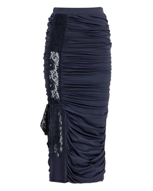 Lethicia Bronstein Blue Gin Fizz Midi Skirt