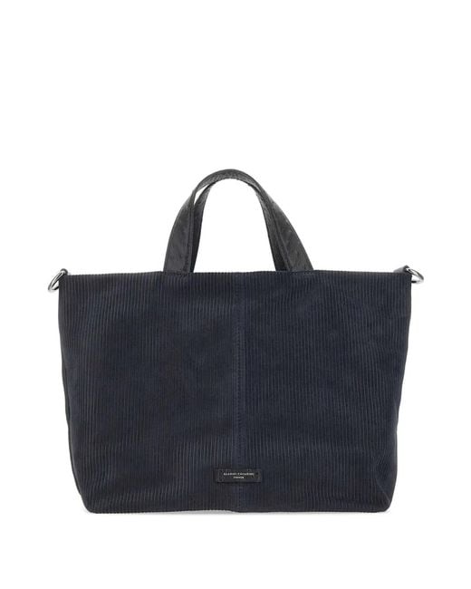 Gianni Chiarini Blue Scilla Suede Tote Bag