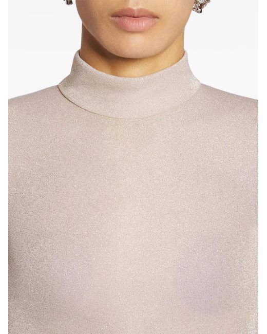 Lanvin White Shiny Top