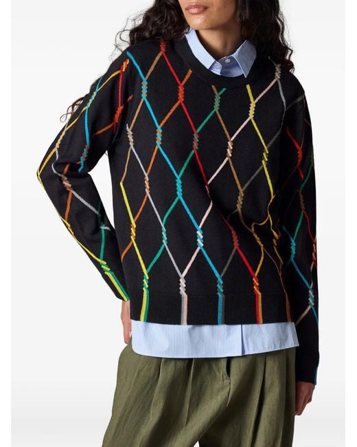 Paul Smith Black Diamond-Pattern Sweater