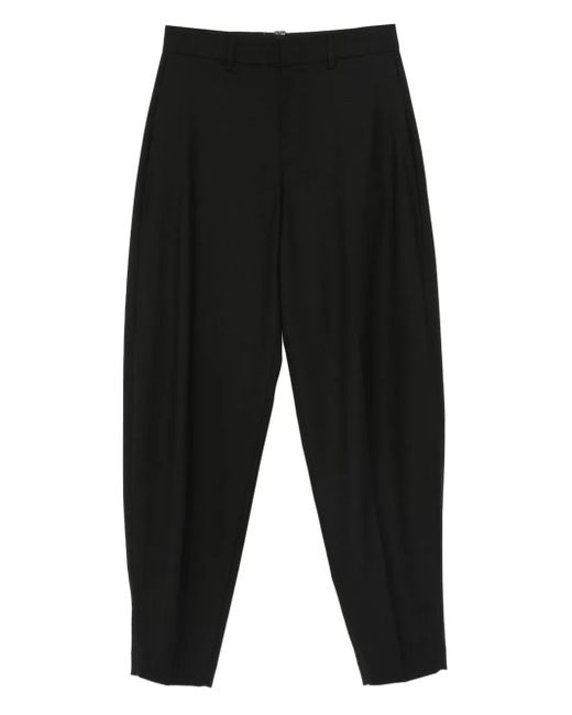 Fabiana Filippi Black High-Waisted Tapered Trousers