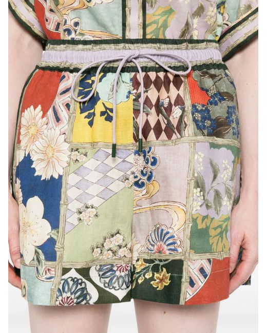 ALÉMAIS Green Bianca Shorts