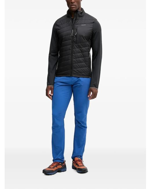 Viking Black Quilted Panel-Detail Jacket for men