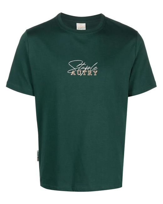 Autry Green X Jeff Staple Logo-Embroidered T-Shirt