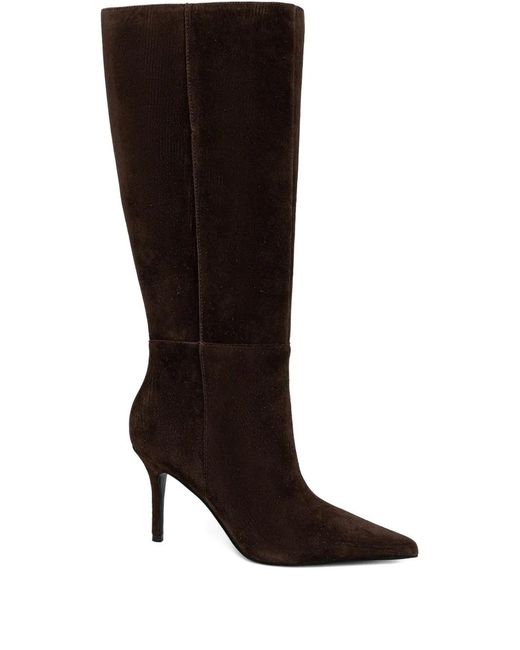 Guess Black Gressa Pointed-Toe Suede Boots